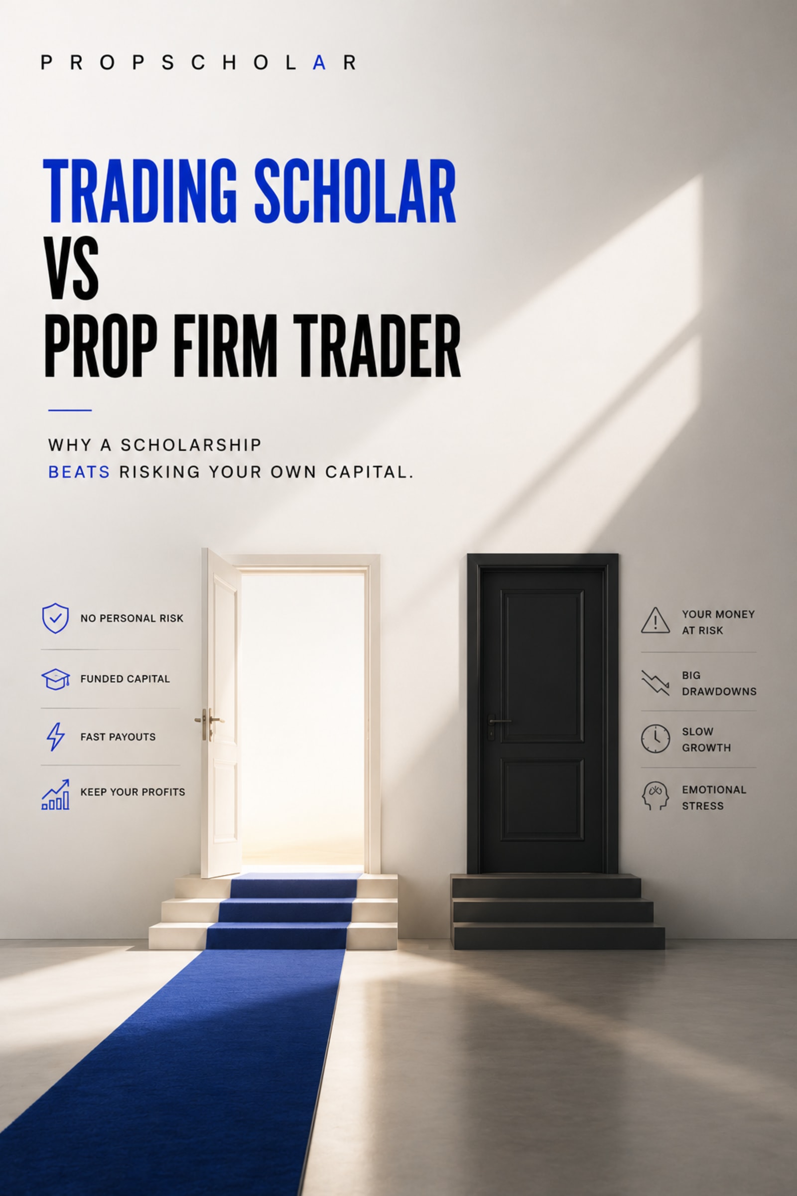 Trading Scholar vs Prop Firm: Which Risks Less for Beginners?