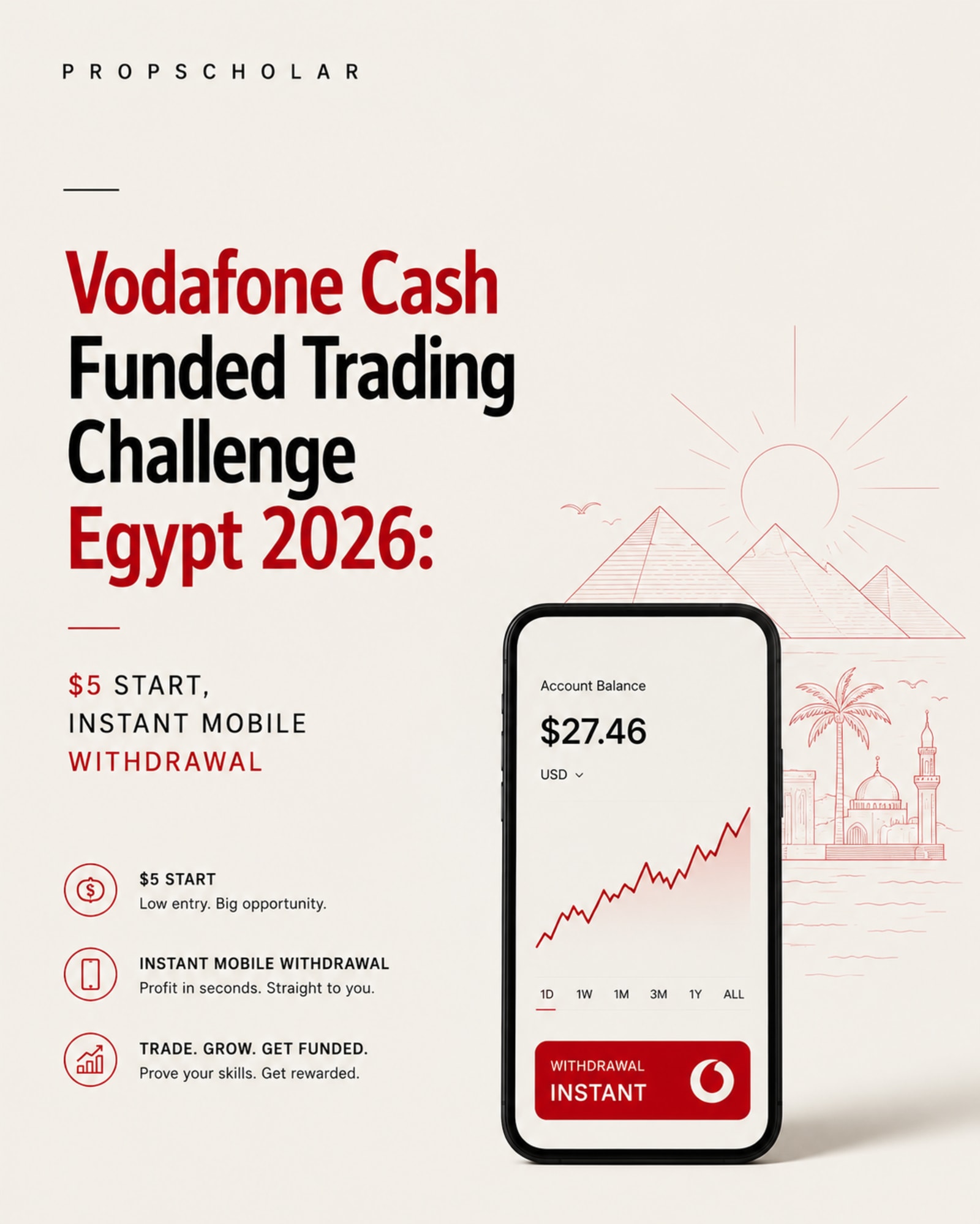USDT Crypto Trading Challenge Egypt 2026: $5 Phone-Only Entry