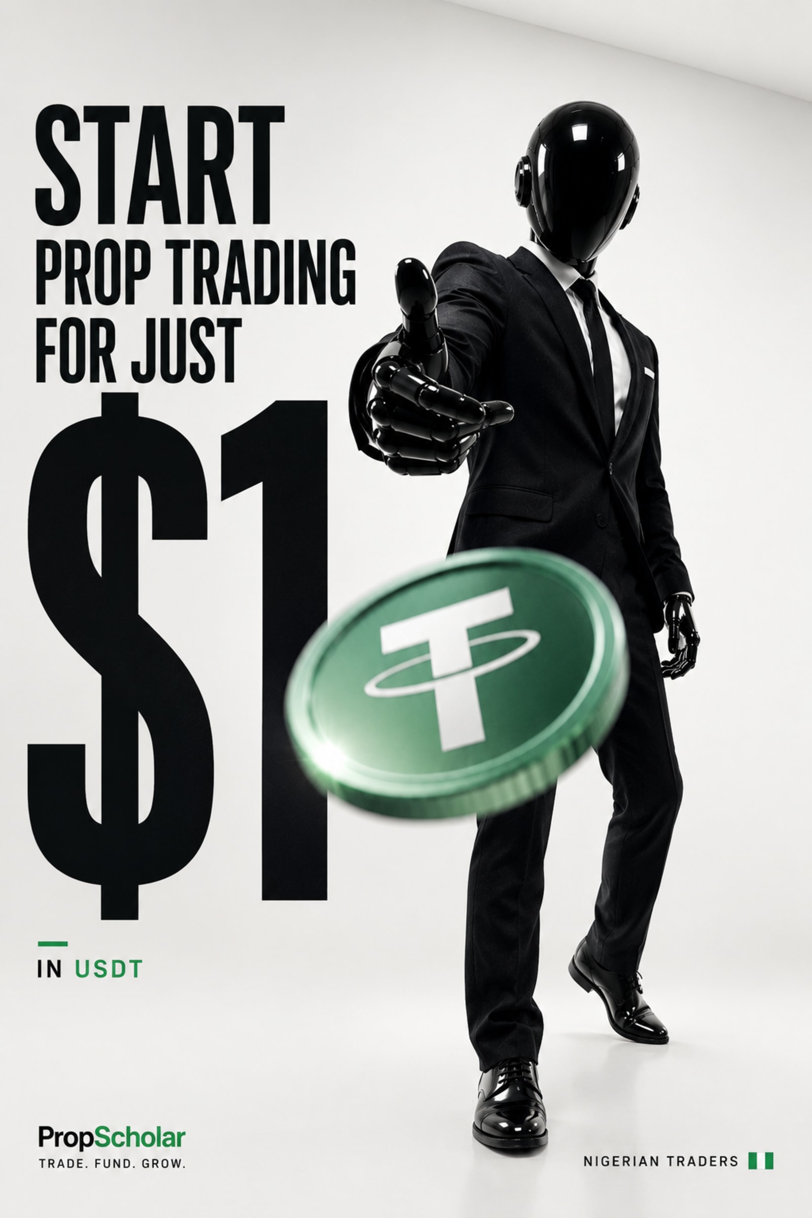 Nigerian Traders: Start Prop Trading for Just $1 in USDT