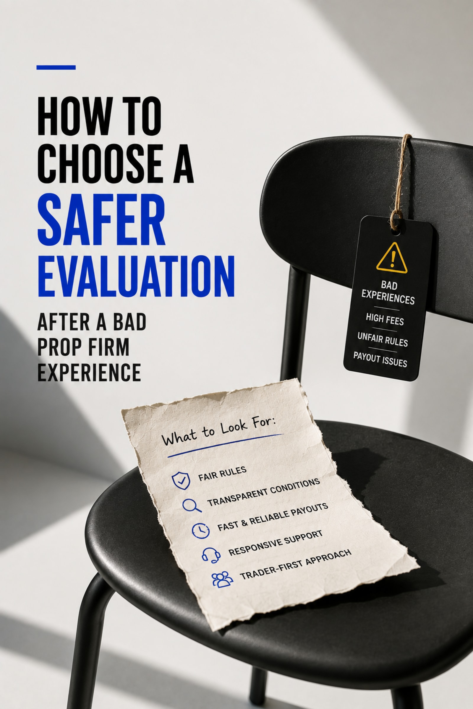 How to Choose a Safer Evaluation After a Bad Prop Firm Experience