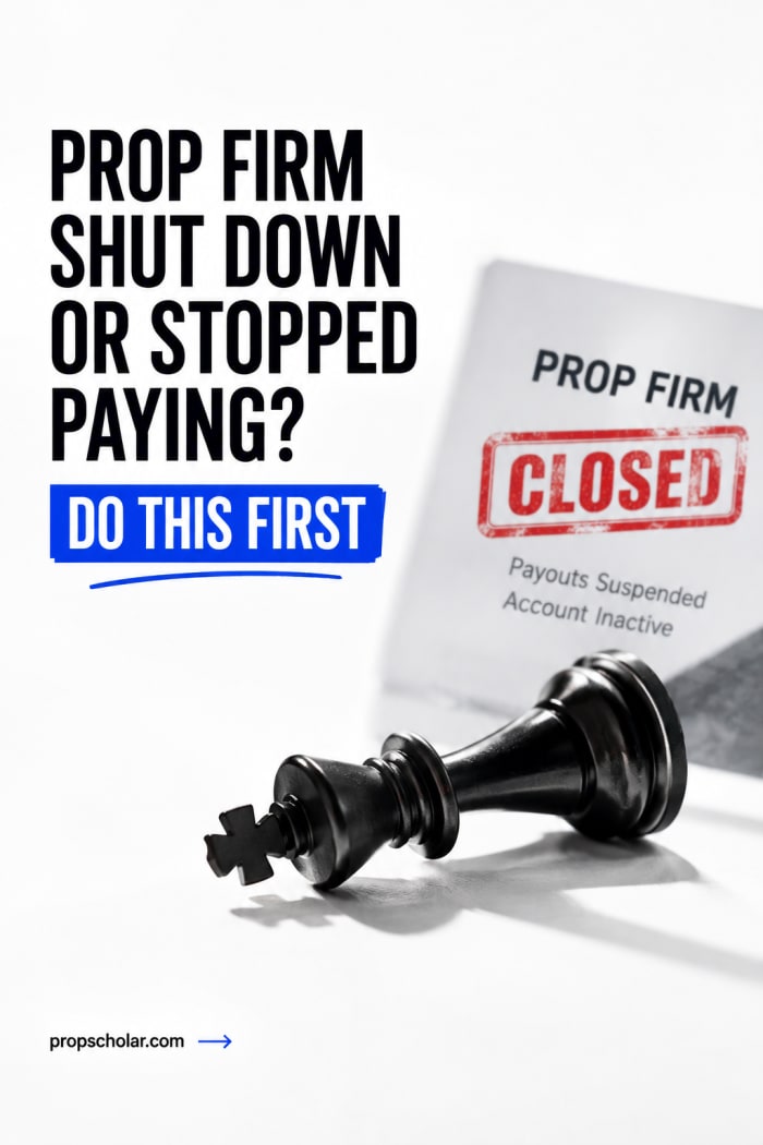 Prop Firm Shut Down or Stopped Paying? Do This First