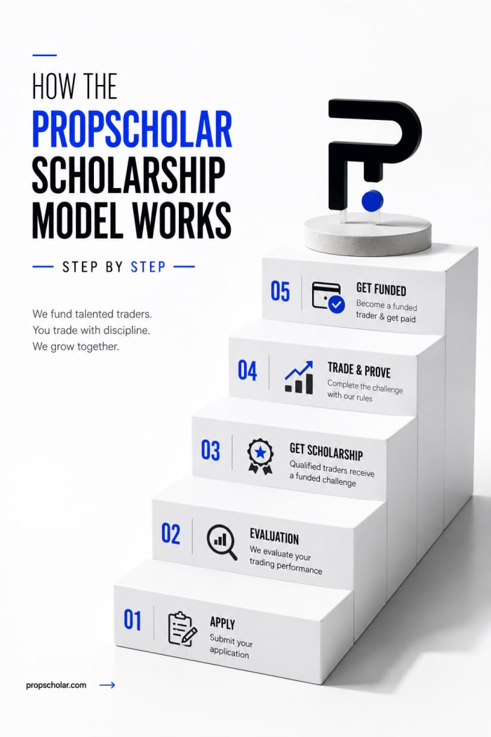 How the PropScholar Scholarship Model Works Step by Step