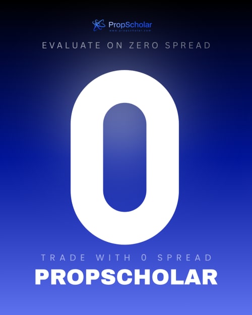 Zero Spread Prop Firm 2026: Trade with 0 Spread Evaluation at PropScholar