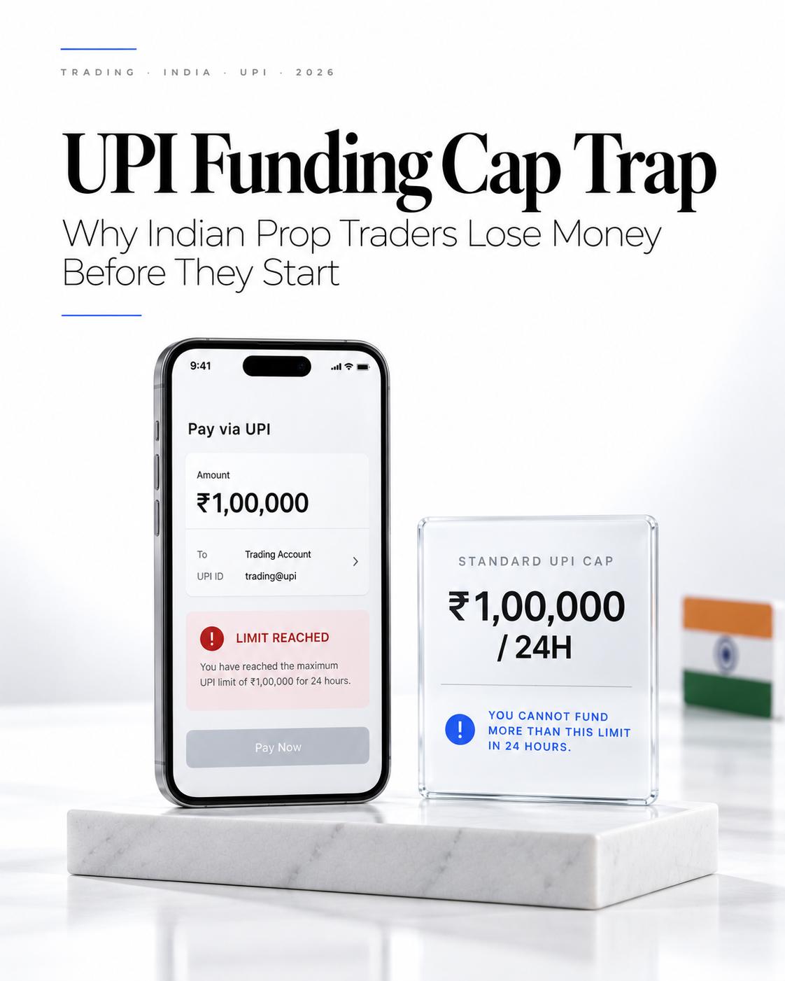 UPI Funding Cap Trap: Why Indian Prop Traders Lose Money Before They Start (2026)