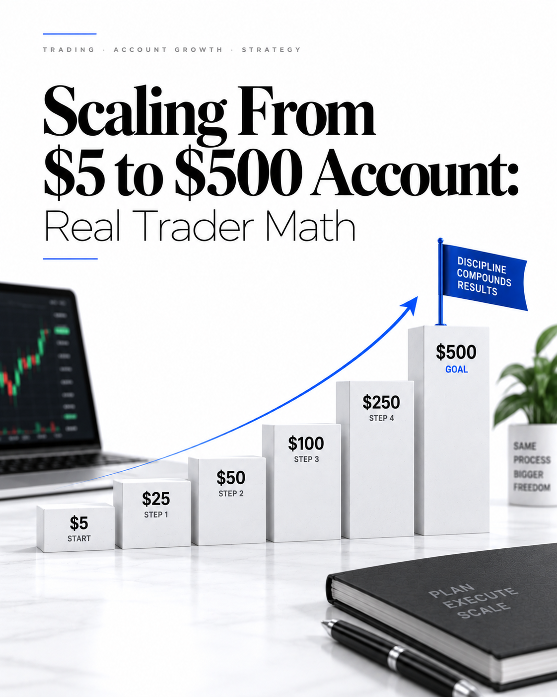 Scaling From $5 to $500 Account: Real Trader Math