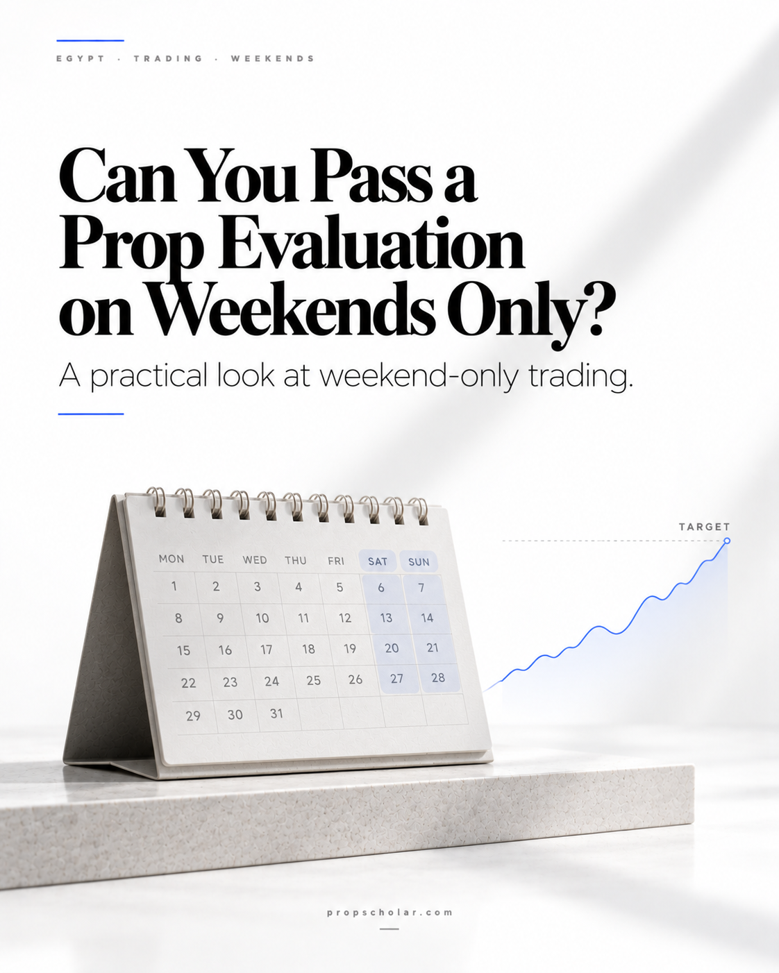 Egyptian Traders: Can You Pass a Prop Evaluation on Weekends Only?