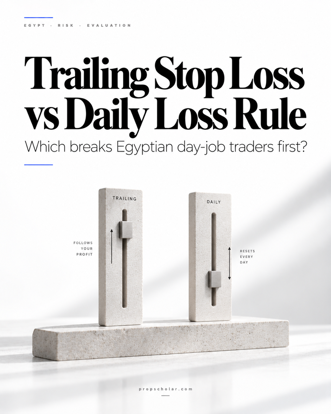 Trailing Stop Loss vs Daily Loss Rule: Which Breaks Egyptian Day-Job Traders First