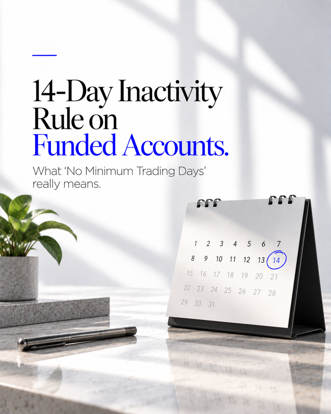 14-Day Inactivity Rule on Funded Accounts: What 'No Minimum Trading Days' Really Means