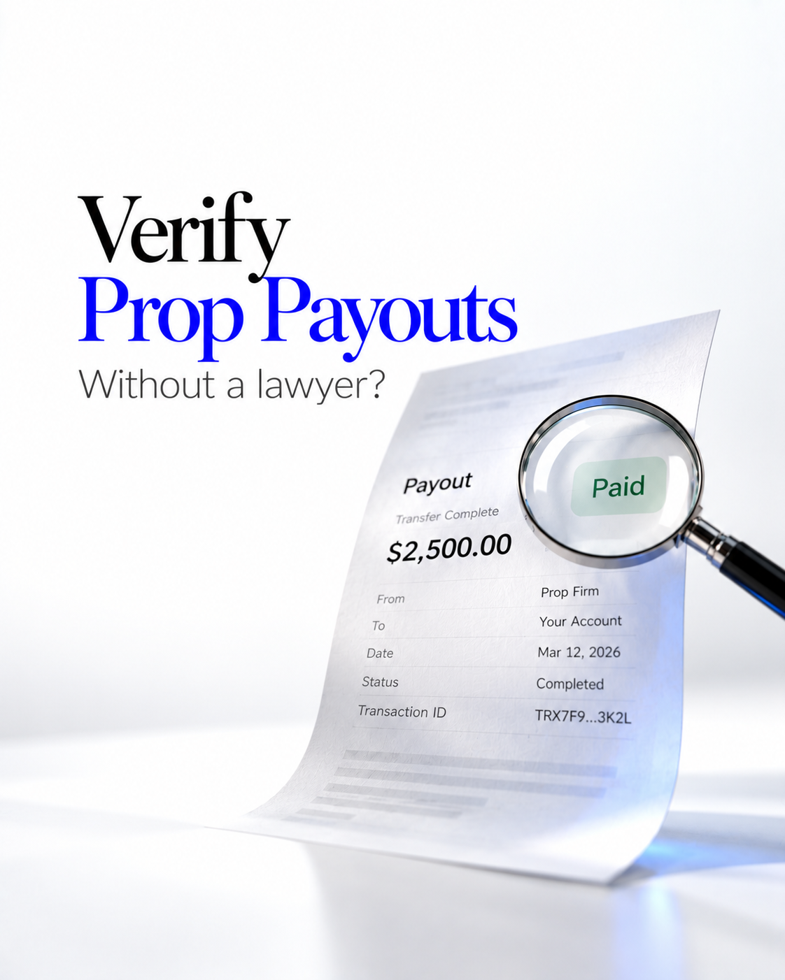 Verify Prop Firm Payouts Without a Lawyer: 3 Free Methods