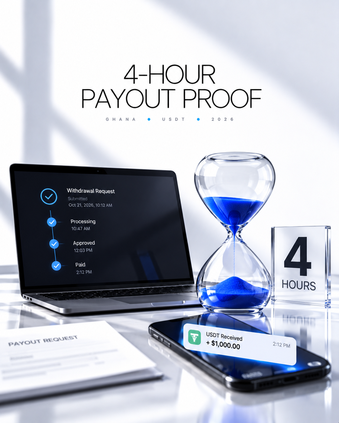 Why Prop Firms Promise Instant Payouts but PropScholar Publishes 4-Hour Proof Instead (Ghana USDT 2026)