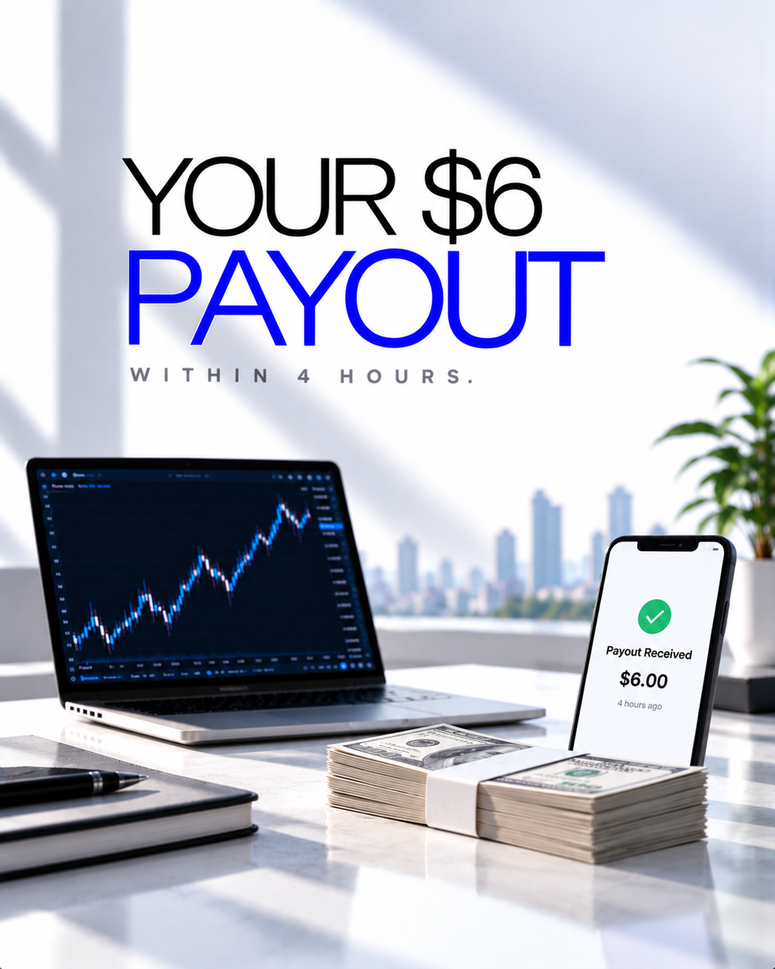 After You Pass the $1 Challenge: Your $6 Payout Within 4 Hours